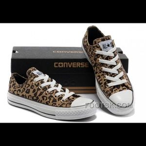 converse shoes leopard print